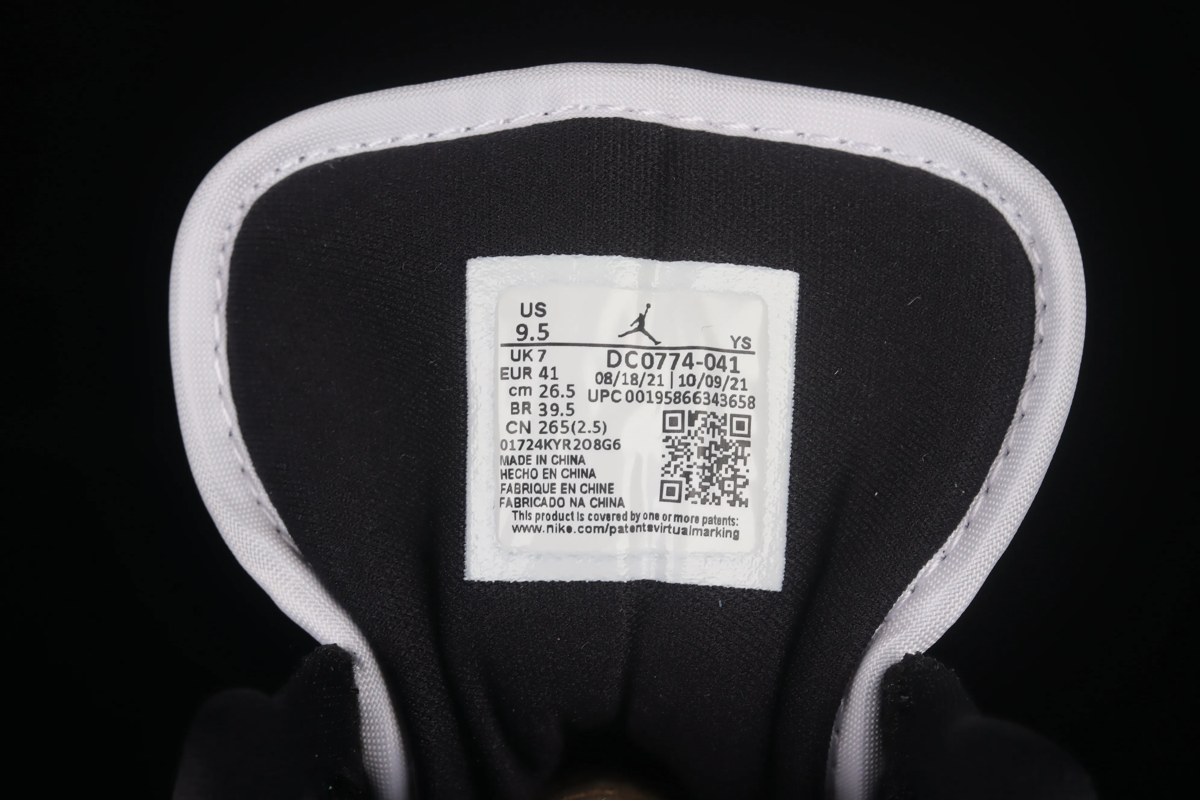 All categories Air Jordan Jordan series basketball shoes Air Jordan 1 Low G version pure original Air Jordan AJ1 Low AJ1 Joe 1 black blue and white low-top cultural leisure sports basketball shoes DC0774-041